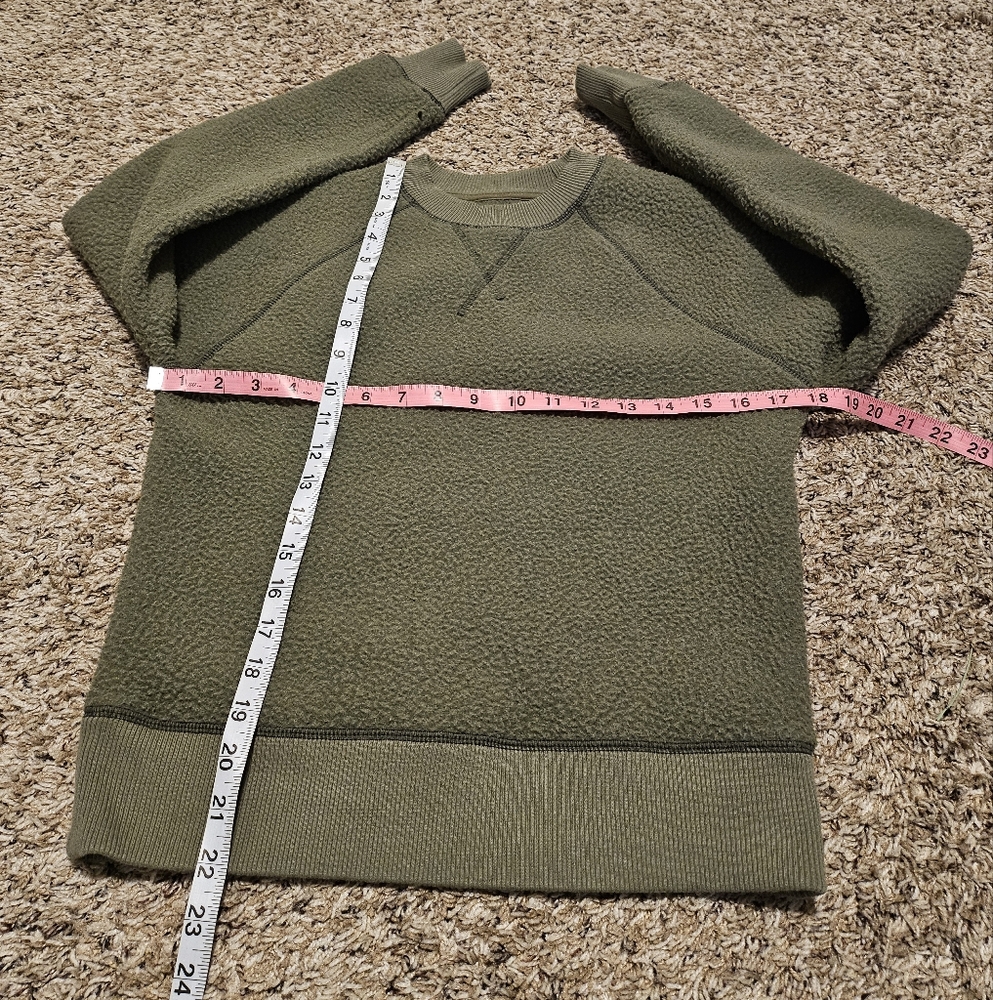 Olive Green Fleece Sweater